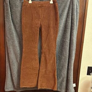 Brown Corduroy Flare Pants